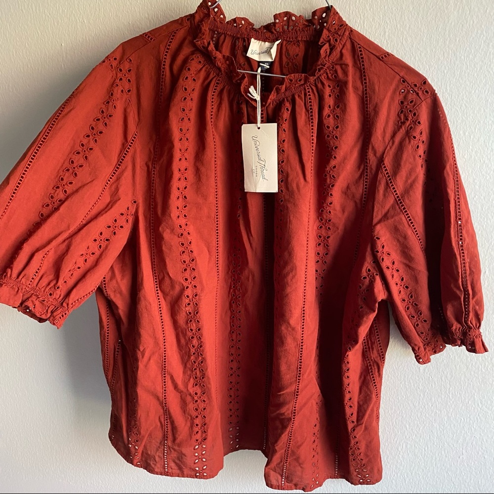 Universal Thread NWT Blouse Burnt Orange XXL